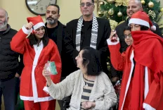 חברת החשמל של ירושלים מביאה שמחה ללבבות הקשישים בבית לחם בביקור אנושי בבית הקדוש ניקולס