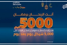 بنك الأردن يطلق حملة مميزة لجوائز حسابات التوفير خلال الشهر الفضيل