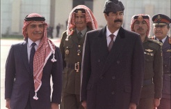  صدام حسين يستقبل الملك الحسين بن طلال