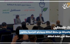 بنك فلسطين يطلق الحملة الوطنية التوعوية بتعزيز كفاءة الطاقة