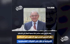 رئيس مجلس إدارة جمعية البنوك لصدى نيوز: الدعاوى في المحاكم الأمريكية لن تؤثر على الشركات الفلسطينية