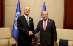 مصطفى يبحث مع الأمين العام للأمم المتحدة مستجدات الأوضاع في فلسطين