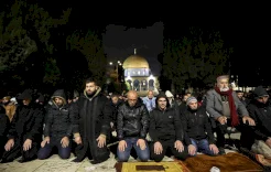 40 ألف مصلٍّ يؤدون صلاتي العشاء والتراويح في المسجد الأقصى