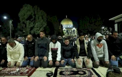 40 ألف مصل يؤدون صلاتي العشاء والتراويح في المسجد الأقصى 
