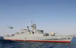 غرق فرقاطة إيرانية قبالة سريلانكا يرجح أنها تعرضت للقصف