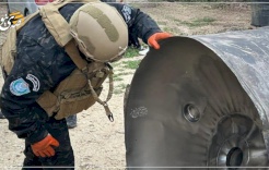 الشرطة الفلسطينية تتعامل مع 6 شظايا صاروخية غرب الخليل