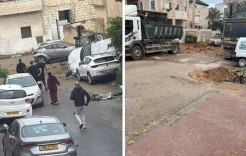 كفر قاسم: 5 جرحى جراء شظايا صاروخية واستمرار عمليات البحث الميداني (فيديو) 