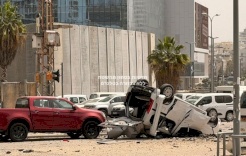 فيديو:: أضرار في قصف إيراني على "تل أبيب الكبرى"واعتراض مسيرة يمنية