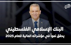 La Banque Islamique Palestinienne enregistre une croissance de ses indicateurs financiers pour l'année 2025