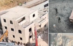 الاحتلال يهدم منزلا وبناية سكنية في كفر عقب شمال القدس (فيديو)