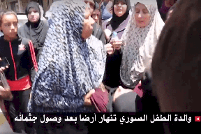 فيديو| تشييع جثمان الطفل السوري المغدور في عمان والام لم تتحمل المشهد واغمى عليها