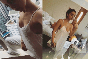 فيديو| الممثلة ابنة منتج "باب الحارة" تثير غضب السوريين بظهورها بملابس البحر مع رجل!