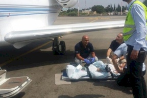 وصول الطفل ماهر بوجة لتركيا وبدء تحضيره لزراعة الكبد