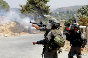 اصابة شاب بجروح في مواجهات شمال نابلس 