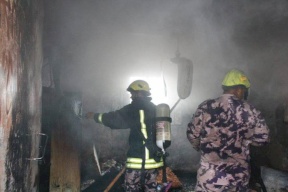 انتشال جثة طفل في حريق ببلدة عناتا 