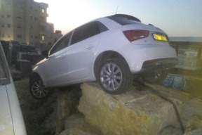 رام الله: حادث سير بدون سائق ! 