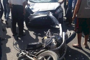 غزة: مصرع رضيع واصابة والدية بجروح خطيرة