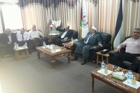 وزراء الحكومة يتسلمون مهامهم فى غزة