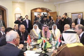 صور/ اجتماع الوفد الوزاري العربي 