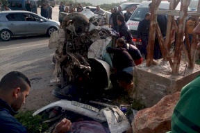 محدث/ مصرع مواطنين بحادث سير قرب سلفيت 