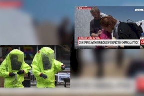 فيديو.. هذا ما فعلته مراسلة CNN بحثا عن أدلة كيميائية