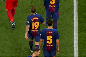 نجم برشلونة يتعرض للإيقاف 16 مباراة
