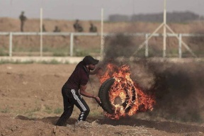 109 اصابة خلال مسيرات العودة في غزة