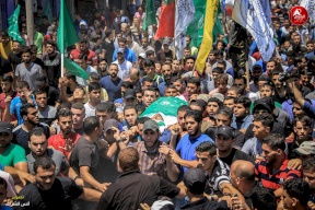 صور/ تشييع جثامين 3 شهداء في قطاع غزة
