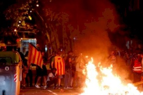 صدامات في برشلونة خلال تظاهرة لدعاة استقلال كاتالونيا