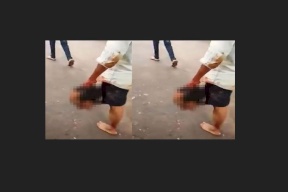 بالفيديو .. رجل يقطع رأس صديق طفولته ويحمله للشرطة بسبب مافعله بوالدته