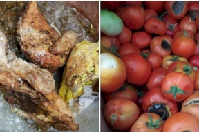 مواد منتهية الصلاحية في مطعم بالخليل !