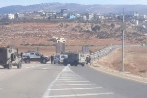 الاحتلال يغلق حاجز بيت فوريك شرق نابلس