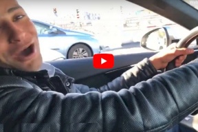 شاهد.. السبعاوي وتجربة سيارة "الاودي"