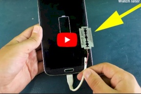 فيديو.. إشحن هاتفك باستعمال شفرة حلاقة فقط