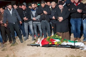 تشييع جثمان الشهيد المقدسي عبد الرحمن أبو جمل