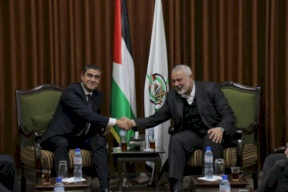      الوفد الأمني المصري يجتمع مع إسماعيل هنية