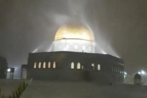 صور: هكذا  أثر المنخفض الجوي على فلسطين