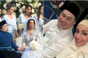 زواج ملك ماليزيا والحسناء الروسية على المحك