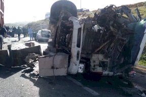 بالفيديو .. اصابات بحادث سير مروع قرب بيت لحم