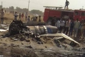 تحطم مقاتلة هندية