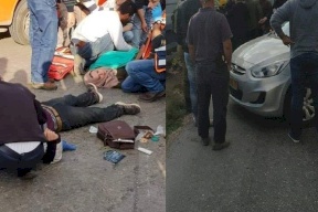 بالفيديو: اصابات في حادث سير مروع غرب الخليل 