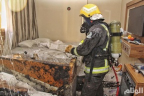 شاهد: إجلاء 700 معتمر إثر حريق داخل فندق في مكة المكرمة