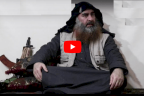 بالفيديو | البغدادي زعيم داعش يظهر لأول مرة منذ 2014