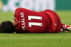 بالصور.. إصابة اللاعب محمد صلاح قوية جداً