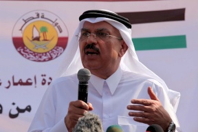 السفير القطري يصل غزة