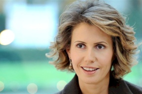 شاهد بالصور:  اسماء الاسد المصابة بالسرطان في احدث ظهور لها