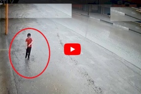 فيديو.. نجاة طفل من موت محقق