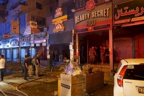 9 اصابات نتيجة حريق في بلدة قلنديا