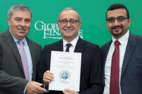 بنك فلسطين يحصل على جائزة أفضل بنك في فلسطين مجال الخزينة وإدارة النقد من مجلةGlobal Finance  العالمية للعام 2019