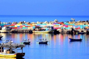 فيديو.. ميناء غزة يتوشح بالبرتقالي.. في اليوم العالمي للقضاء على العنف ضد المرأة